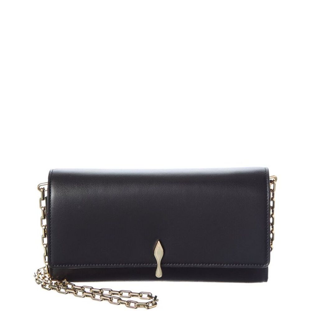 Christian Louboutin Bettina Leather Clutch, Black